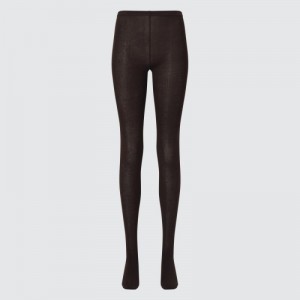 Collant Uniqlo HEATTECH Knitted Femme Marron | 2265850