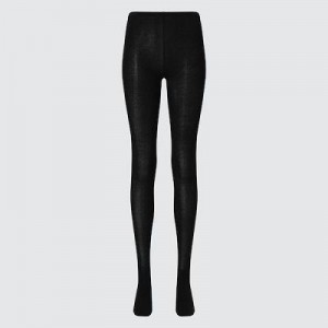 Collant Uniqlo HEATTECH Knitted Femme Noir | 1034623