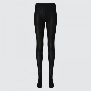 Collant Uniqlo HEATTECH Knitted Femme Noir | 1659701