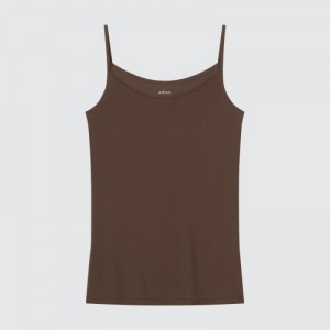 Debardeur Uniqlo AIRism Camisole Femme Marron | 7502765