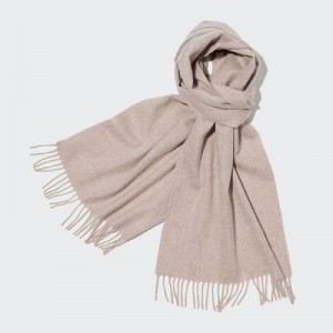 Echarpes Uniqlo Cashmere Femme Beige | 8263745
