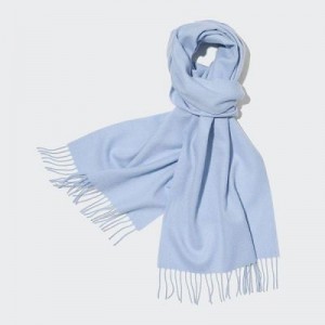 Echarpes Uniqlo Cashmere Femme Bleu | 1808855