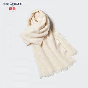 Echarpes Uniqlo Cashmere Stole Femme Blanche | 4001747