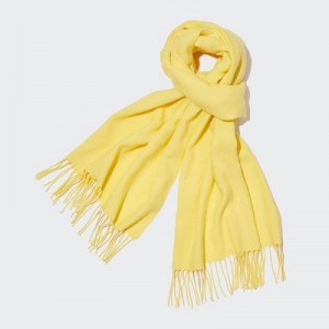 Echarpes Uniqlo HEATTECH Femme Jaune | 832043