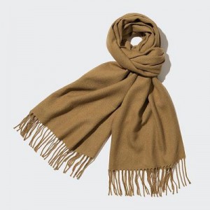 Echarpes Uniqlo HEATTECH Femme Marron | 8788366