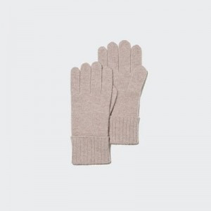 Gant Uniqlo Cashmere Knitted Femme Beige | 7164933