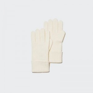 Gant Uniqlo Cashmere Knitted Femme Blanche | 4097855