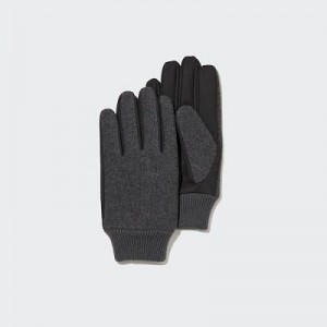 Gant Uniqlo HEATTECH Lined Faux Wool Femme Grise | 328660