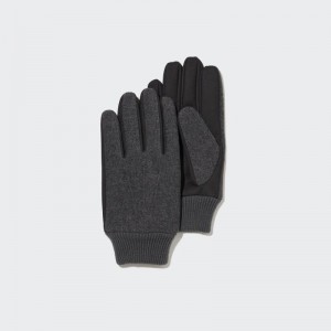 Gant Uniqlo HEATTECH Lined Faux Wool Homme Grise | 4150695