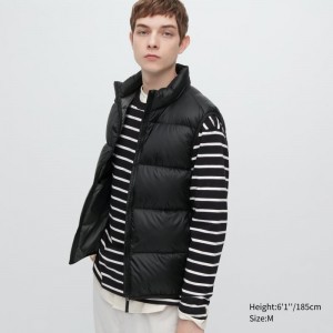 Gilet Uniqlo Ultra Light Down Wide Quilt Homme Noir | 6385821
