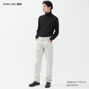 Jean Uniqlo Helmut Lang Classic Cut Homme Blanche | 2688229