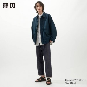 Jean Uniqlo Selvedge Regular Fit Homme Bleu Marine | 9298098