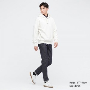 Jean Uniqlo Selvedge Stretch Slim Fit Homme Bleu Marine | 8860176