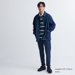 Jean Uniqlo Ultra Stretch Color Femme Bleu | 3099654