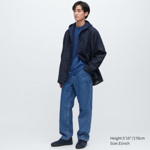 Jean Uniqlo Wide Leg Homme Bleu | 1737175