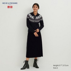 Jupes Uniqlo Velvet Narrow Femme Noir | 514137