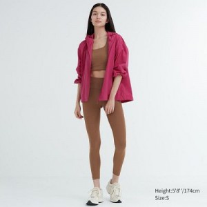 Leggings Uniqlo AIRism UV Protection Pocketed Soft Femme Marron | 4186371