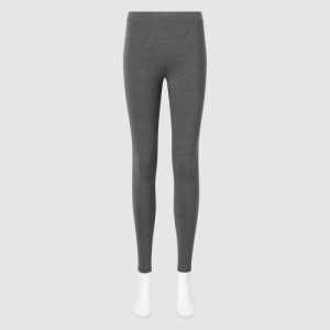 Leggings Uniqlo HEATTECH Cotton Extra Warm Femme Grise | 8803194