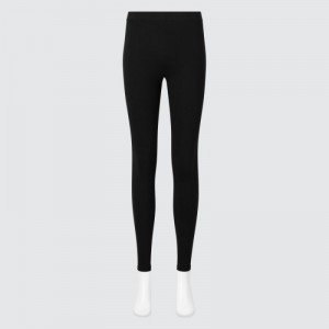 Leggings Uniqlo HEATTECH Cotton Extra Warm Femme Noir | 2854052