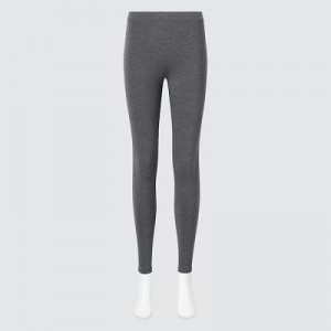 Leggings Uniqlo HEATTECH Cotton Femme Grise | 2652883