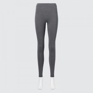 Leggings Uniqlo HEATTECH Cotton Femme Grise | 7037686