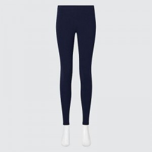Leggings Uniqlo HEATTECH Ultra Warm Femme Bleu Marine | 9885536