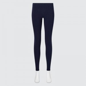 Leggings Uniqlo HEATTECH Ultra Warm Femme Bleu Marine | 2529455