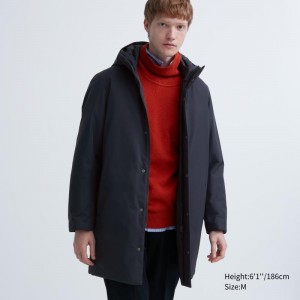 Manteaux Uniqlo Hybrid Down Homme Bleu Marine | 9145948