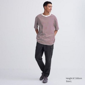 Pantalon Jogger Uniqlo Cargo Femme Grise | 7780236