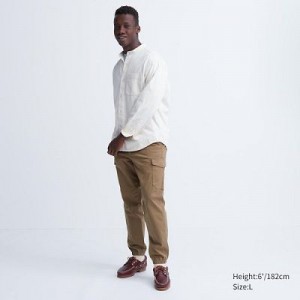 Pantalon Jogger Uniqlo Cargo Femme Marron | 1130128