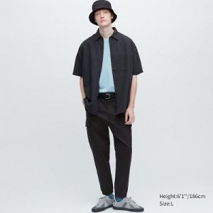 Pantalon Jogger Uniqlo Cargo Femme Noir | 9587412