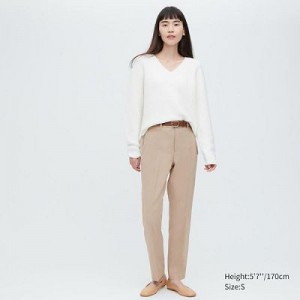 Pantalon Uniqlo AirSense Femme Beige | 5519868