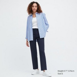 Pantalon Uniqlo AirSense Femme Bleu Marine | 8265450