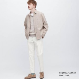 Pantalon Uniqlo Airsense Ultra Light Cotton-like Homme Blanche | 8728347
