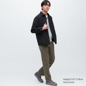 Pantalon Uniqlo Airsense Ultra Light Cotton-look Homme Vert Olive | 764952