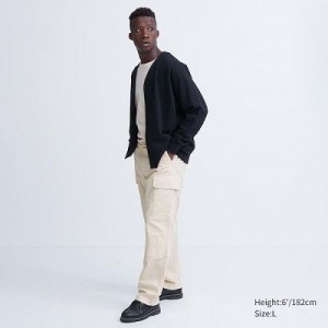 Pantalon Uniqlo Cargo Femme Blanche | 4514449