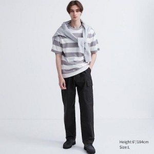 Pantalon Uniqlo Cargo Femme Noir | 8182704