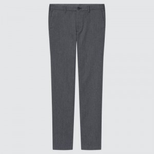 Pantalon Uniqlo Cotton Stretch Slim Fit Chinos Homme Grise | 8210656