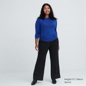 Pantalon Uniqlo Dry Sweat Track Femme Noir | 4768699