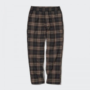 Pantalon Uniqlo Flannel Ankle Length Homme Marron | 3205603