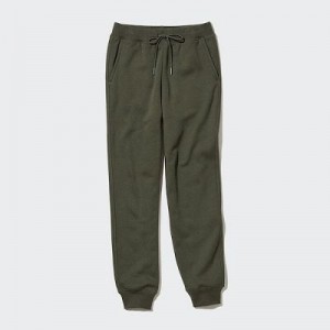 Pantalon Uniqlo HEATTECH Pile Lined Sweat Femme Vert | 3034629
