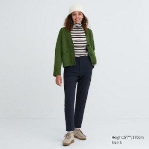 Pantalon Uniqlo Heattech Warm Lined Femme Bleu Marine | 9281048