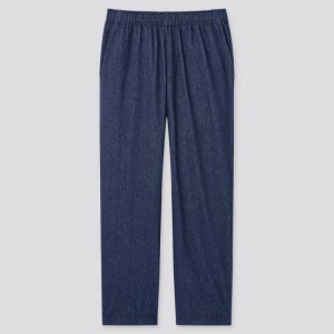 Pantalon Uniqlo Jersey Relaxed Fit Ankle Length Homme Bleu Marine | 9173782