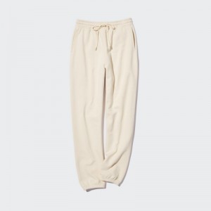 Pantalon Uniqlo Jogger Femme Blanche | 9736835