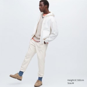 Pantalon Uniqlo Joggers Homme Blanche | 6906968