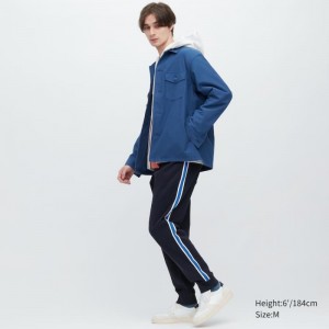 Pantalon Uniqlo Side Striped Jogger Homme Bleu Marine | 6813152