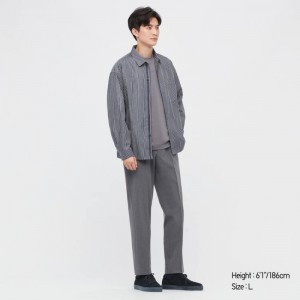 Pantalon Uniqlo Smart Comfort Ankle Length Homme Grise | 8496961