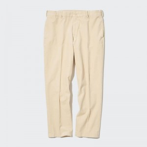 Pantalon Uniqlo Smart Corduroy Ankle Length Homme Beige | 690221