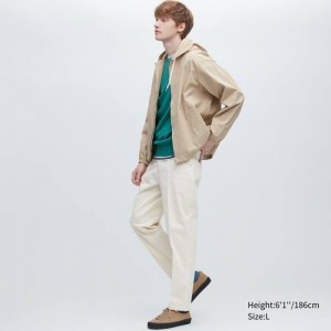 Pantalon Uniqlo Smart Cotton Ankle Length Homme Blanche | 1445555