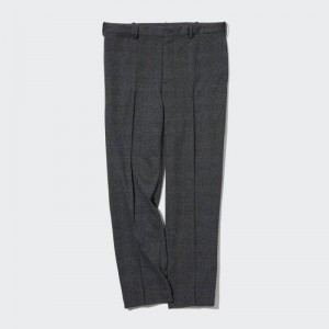 Pantalon Uniqlo Smart Glen Checked Ankle Length Homme Grise | 5157018